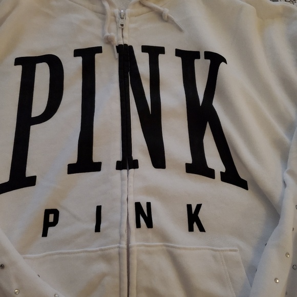 VS Pink Full Zip Hoodie - Picture 4 of 7